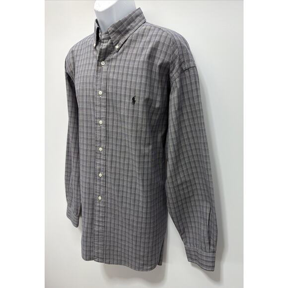 Ralph Lauren Blake Mens XXL Shirt small plaid print Button Down Long Sleeve EUC - Picture 3 of 5